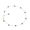 Collier en argent 925 - plaqué or - Lapis-lazuli - Instinct-AD