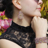 Boucles d’oreilles en dentelle  – Haute joaillerie textile d’exception