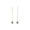 Boucles d’oreilles en pyrite – Argent 925 plaqué or - Collection Fleurette