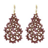 Boucles d’oreilles dentelle en frivolité – Haute joaillerie textile