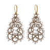 Boucles d'oreilles mariage en dentelle - Haute joaillerie textile