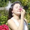 Boucles d'oreilles mariage en dentelle - Haute joaillerie textile