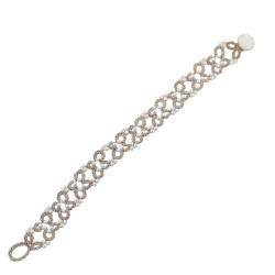 Bracelet dentelle perles - Bracelet mariage perles - Instinct-ad
