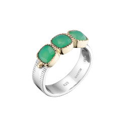 Bague Argent 925 Pierres Fines – Quartz, Nacre, Améthyste | CANYON