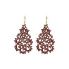 Boucles d’oreilles dentelle en frivolité – Haute joaillerie textile