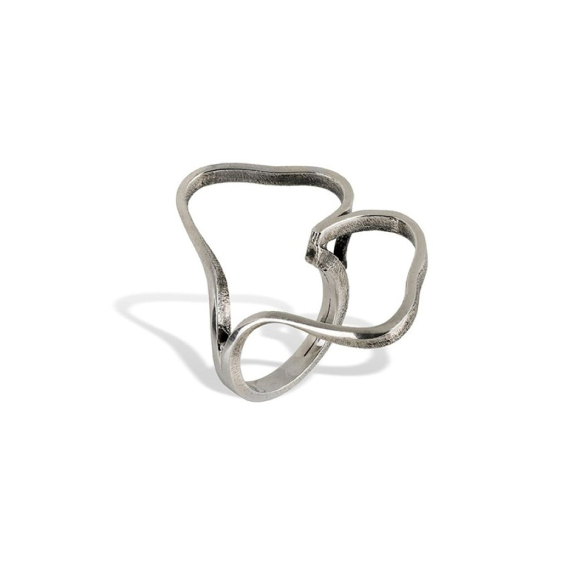 Bague feuille de ginkgo en argent 925 – Création BRUNO DA ROCHA