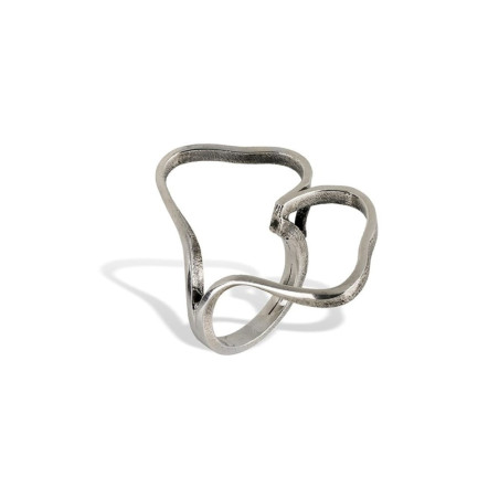 Bague feuille de ginkgo en argent 925 – Création BRUNO DA ROCHA
