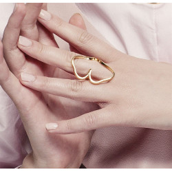 Bague feuille de ginkgo en argent 925 – Création BRUNO DA ROCHA