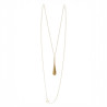 Collier goutte plaqué or & saphirs – Argent 925 | BRUNO DA ROCHA