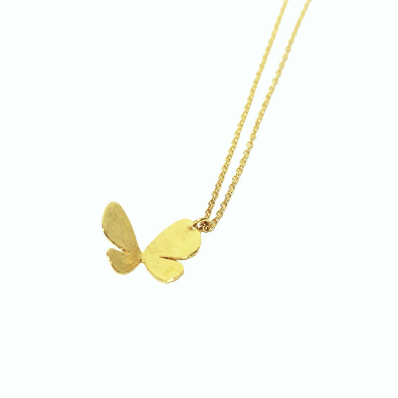 Collier papillon plaqué or argent 925 – Bijou femme | BRUNO DA ROCHA