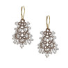 Boucles d’oreilles dentelle- Perles blanches- Bijoux artisanaux France