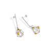 Boucles d’oreilles  losanges Argent 925 et émaux – BRUNO DA ROCHA