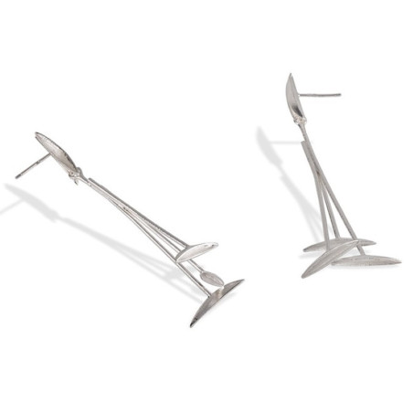 Boucles d’oreilles longues en Argent 925 – Bijou signé BRUNO DA ROCHA
