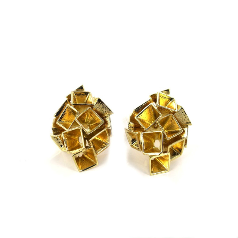 Boucles d’oreilles cascade en argent 925 – Design contemporain – Bruno Da Rocha