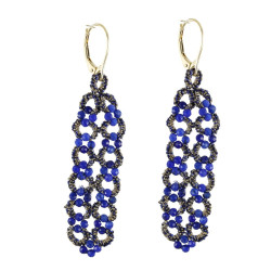 Boucles d'Oreilles CHICOREE Lapis-lazuli