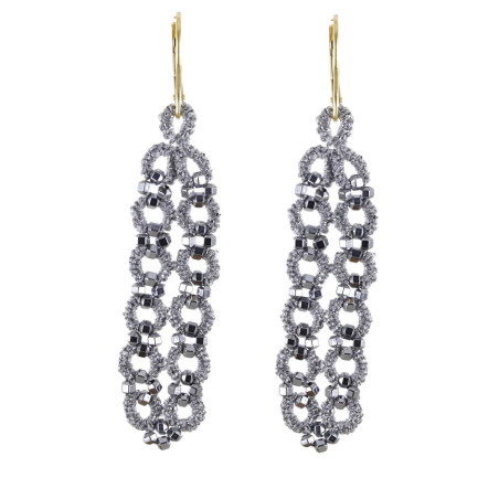 Boucles d'Oreilles CHICOREE Hématite