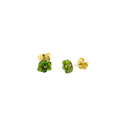 Boucles d'Oreilles BO PUCES FLEURETTE Diopside