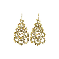 Boucles d’oreilles dentelle – Perles Miyuki | Bijoux artisanaux France