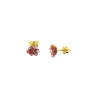Boucles d'Oreilles BO PUCES FLEURETTE Tourmaline