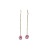 Boucles d'Oreilles FLEURETTE CHAÎNE Tourmaline