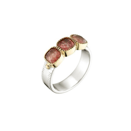 Bague CYCLAMEN Quartz fraise