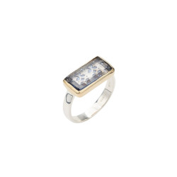 Bague KELLY cristal gris