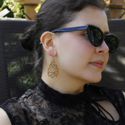 Boucles d’oreilles dentelle – Perles Miyuki | Bijoux artisanaux France