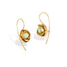 Boucles d'Oreilles ROSE Perle en pourcelaine