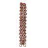 Bracelet Madeline en grenat fait main – Dentelle de frivolité