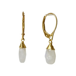 Boucles d'oreilles en Pierre de Lune - Instinct AD