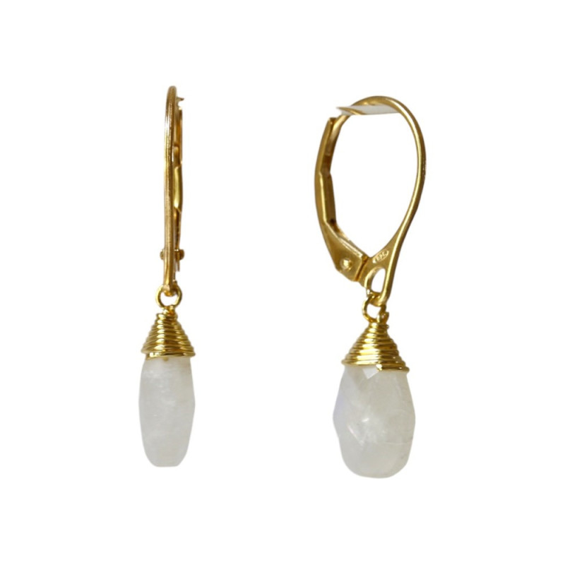Boucles d'oreilles en Pierre de Lune - Instinct AD