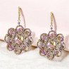 Boucles d’oreilles Fleurs en Dentelle – Frivolité d’art
